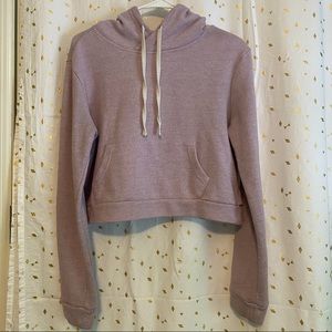 Lavender crop hoodie